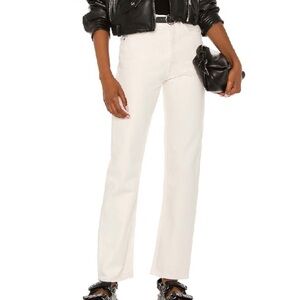Agolde White Ankle & Cropped Jeans
